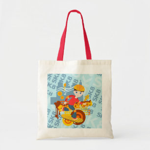 Graffiti skateboard kid birthday party tote bag