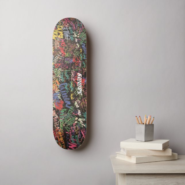 Graffiti Skateboard to Personalise with your Name (Wall Art)
