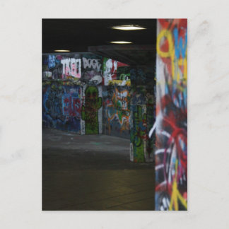 Graffiti skatepark in London Postcard