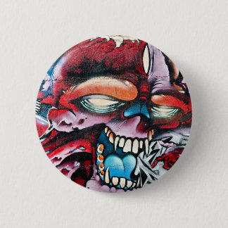 Graffiti Skull 6 Cm Round Badge