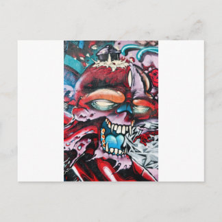 Graffiti Skull Postcard