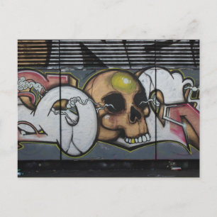 Graffiti Skull Postcard