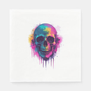 Graffiti Skull Rebel Napkin