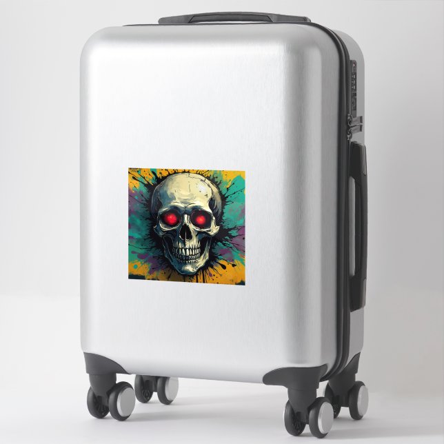 Graffiti Skull Sticker 2 (Suitcase)