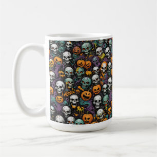 Graffiti Skulls Design Coffee Mug