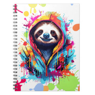 Graffiti Sloth Notebook