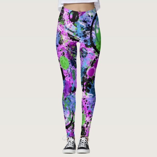 Graffiti Smoothie Leggings (Front)