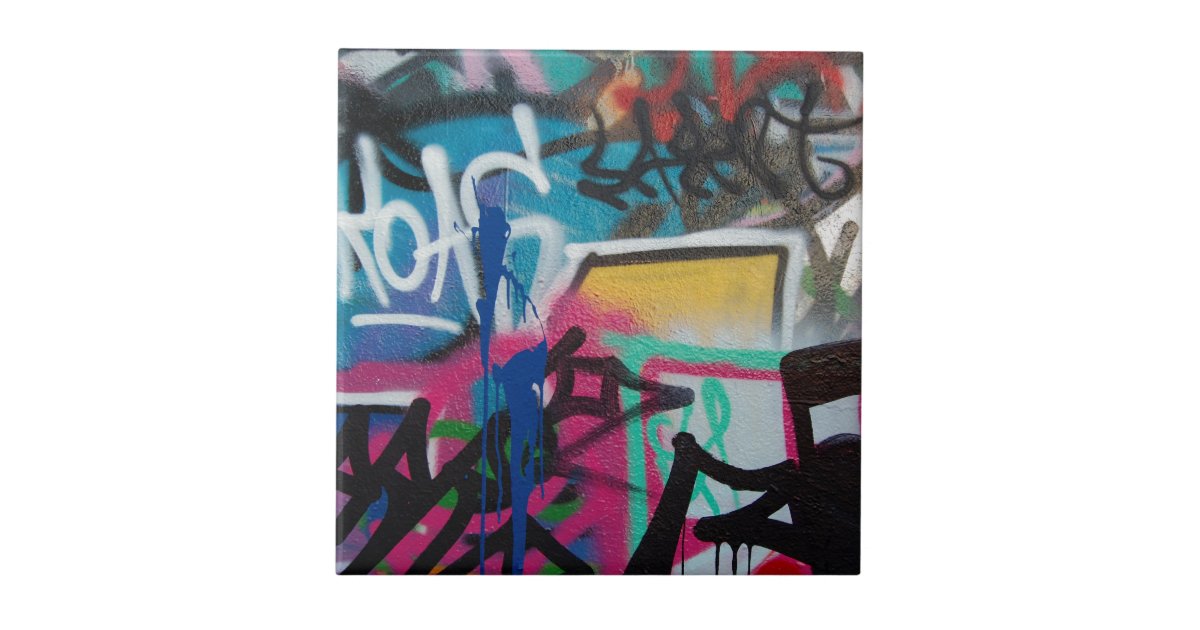 graffiti smudge background tile | Zazzle