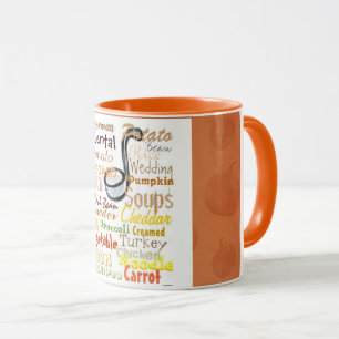Graffiti Soup Pumpkin Colour Mug