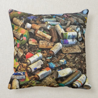 Graffiti Spray Can Pillow
