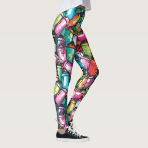 Graffiti spray cans  leggings