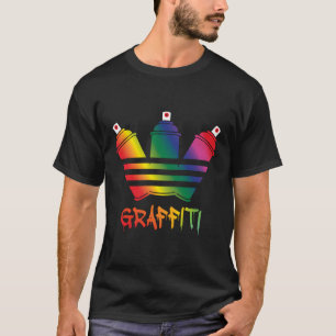Graffiti Spray Cans Rainbow Unisex T-Shirt