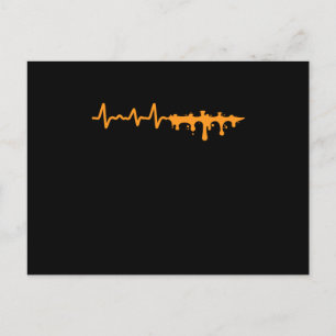 Graffiti Spray Paint Artist Heartbeat Hiphop Urban Postcard