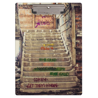 Graffiti stair case clipboard