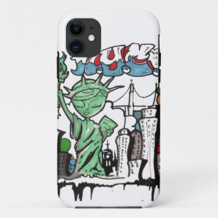 Graffiti statue of liberty iPhone 11 case