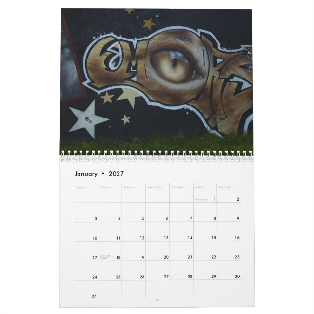 Graffiti Street Art Calendar 2010 (Jan 2027)