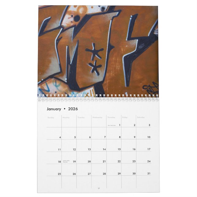 Graffiti Street Art Calendar 2010 (Jan 2026)
