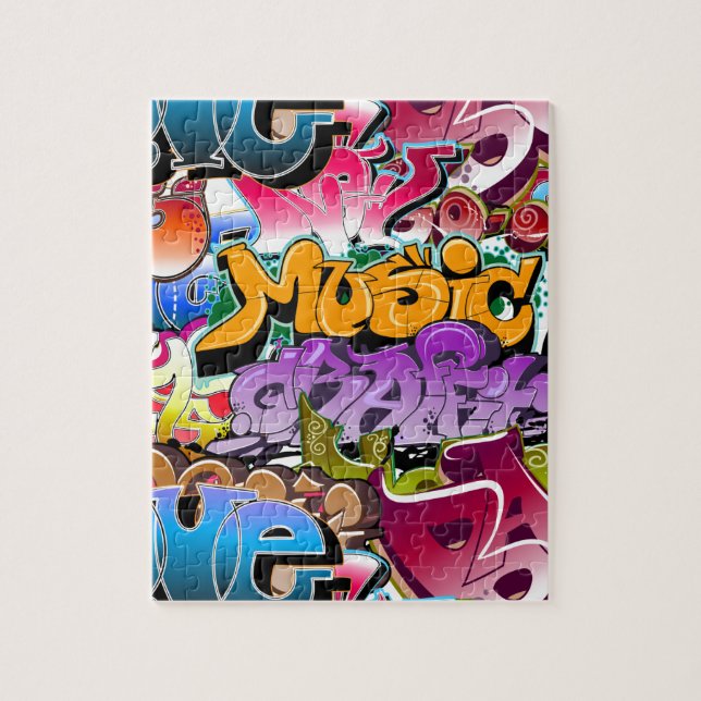 Graffiti Street Art Jigsaw Puzzle (Vertical)