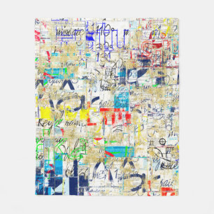 Graffiti street wall. Grunge wallart,street,backgr Fleece Blanket