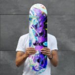Graffiti street with Name Skateboard<br><div class="desc">Make this Cool Graffiti Skateboard with Name your own by adding your text. To access advanced editing tools, please go to "Personalise this template" and click on "Details", scroll down and press the "click to customise further" link. Ideal for any Occasion such as birthday or Graduation, for outdoor skateboarders who...</div>