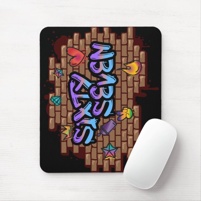 Graffiti Style 67 Mouse Mat (With Mouse)