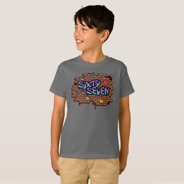 Graffiti Style 67 T-Shirt (Front Full)