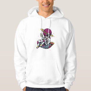Graffiti style Astronaut Cartoon Hoodie