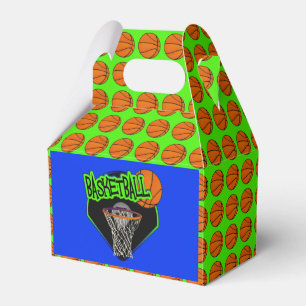 Graffiti Style Basketball and Hoop Favour Box