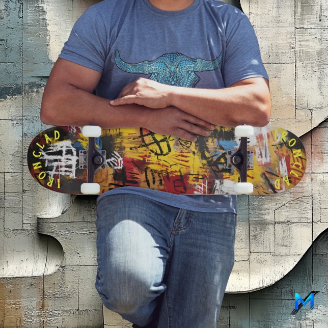 Graffiti Style Bold Abstract Design & Urban Vibe Skateboard (Creator Uploaded)