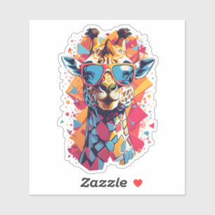 Graffiti Style Giraffe Portrait-58567