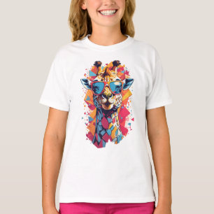 Graffiti Style Giraffe Portrait-58567 T-Shirt