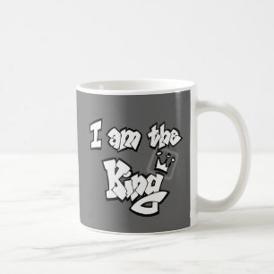 Graffiti Style "I am the King" with crown Coffee Mug