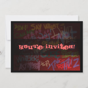 Graffiti Style Invitation