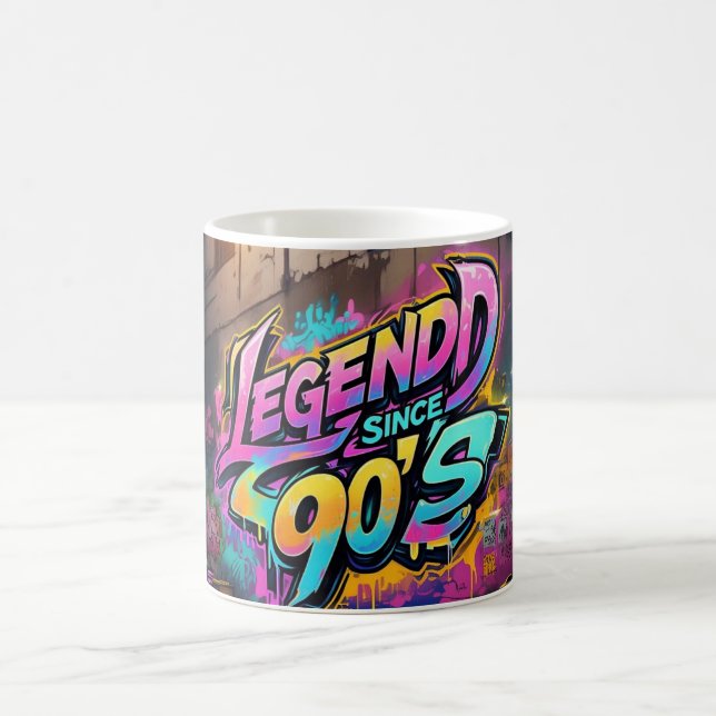 Graffiti-Style "Legend Since 90's"  Coffee Mug (Center)