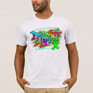 Graffiti Style Organ Donation Awareness T-Shirt