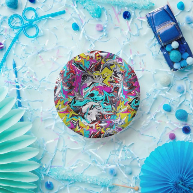 Graffiti style  paper bowls plate (Party)