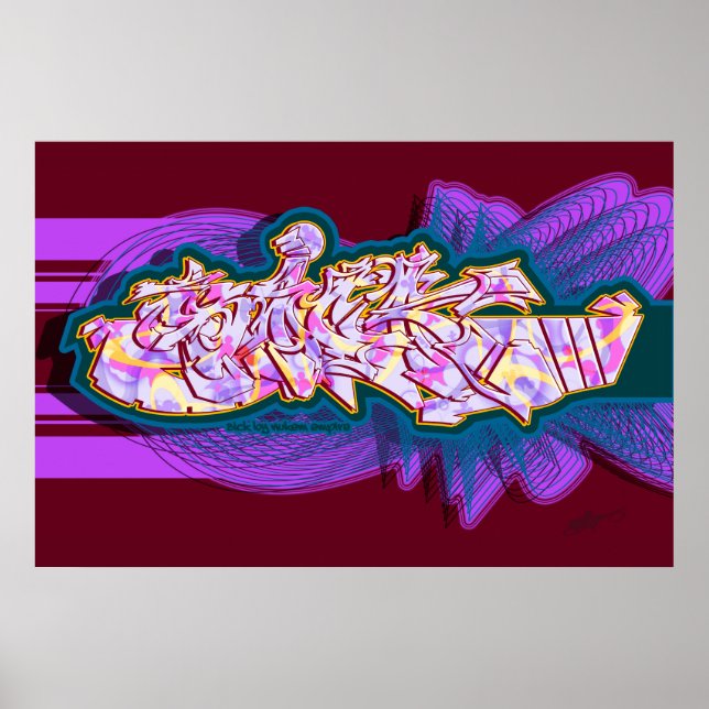 graffiti-style SICK Poster (Front)