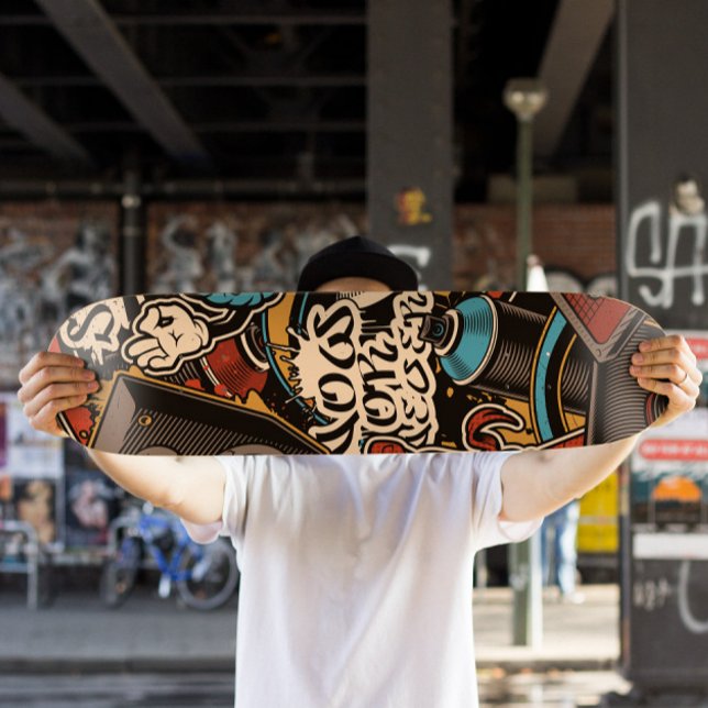 Graffiti Style Skateboard | Graffiti Skateboard De (Graffiti Urban Skateboard Deck)