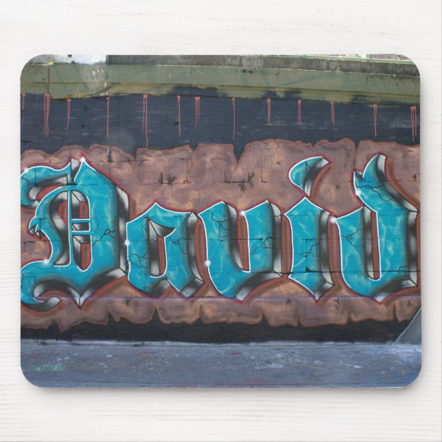Graffiti Tag: David Mouse Mat (Front)