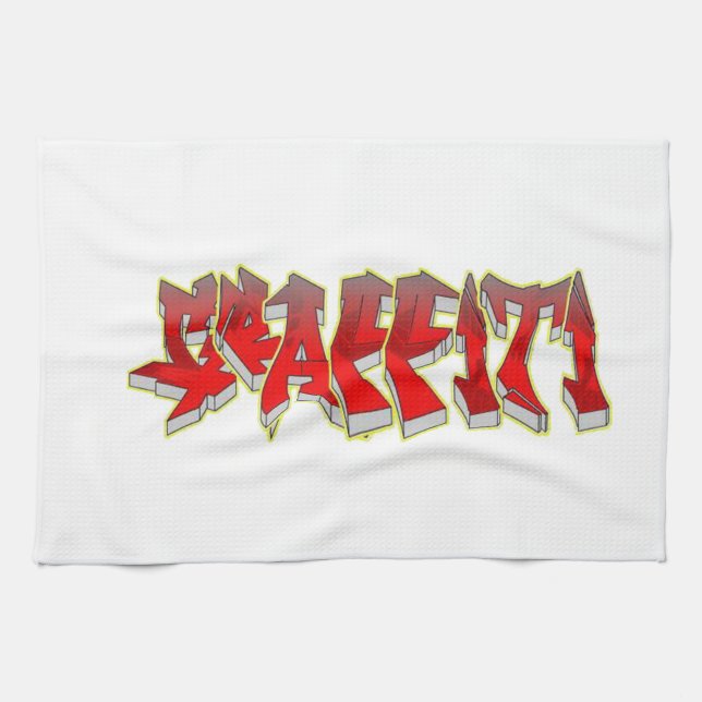 Graffiti Tea Towel (Horizontal)