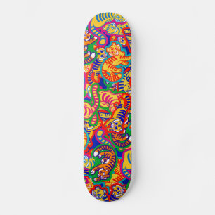Graffiti Tiger Memphis Global Village Coffehouse Skateboard