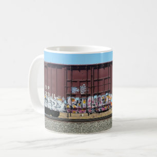 Graffiti Train - Rust Freight Train mug