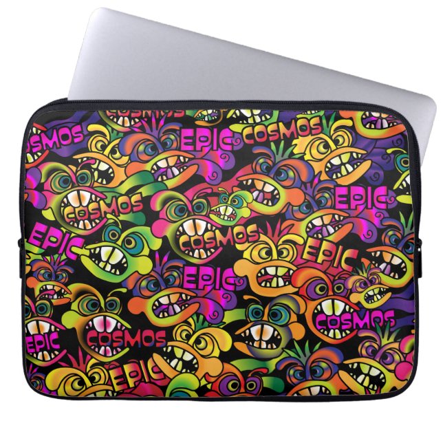 Graffiti Trifold  Laptop Sleeve (Front)