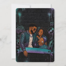 Graffiti True Love Wedding Invite
