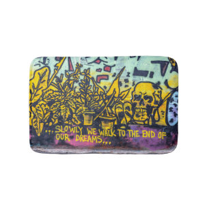Graffiti Urban Street Art Abstract Bath Mat