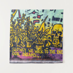 Graffiti Urban Street Art Abstract Tapestry