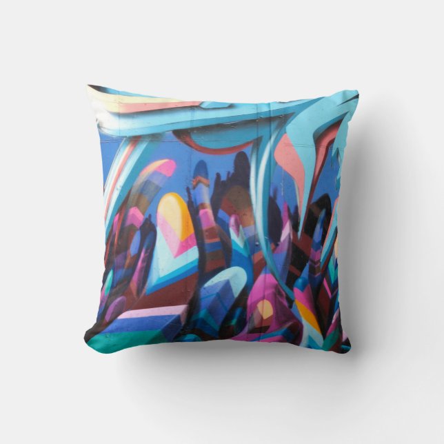Graffiti urban street art cushion (Front)
