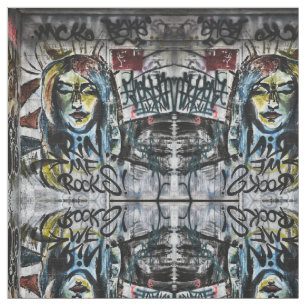 Graffiti Urban Street Cool Grunge Modern Unique Fabric