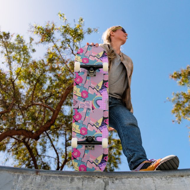 Graffiti Urban Streetwear Pattern  Skateboard (Outdoor 1)