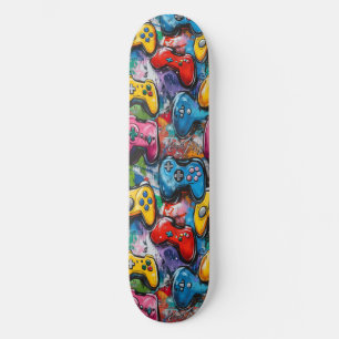 Graffiti Video Game Cool Designed Skateboard